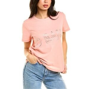 TED BAKER MALOM BRANDED FOIL T-SHIRT Tee Dusky Pink Fits Medium to Large